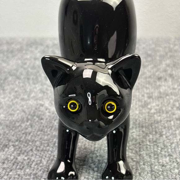 Partylite Black Cat Halloween Tealight Votive Candle Holder Arched Back P9415 - Picture 2 of 16